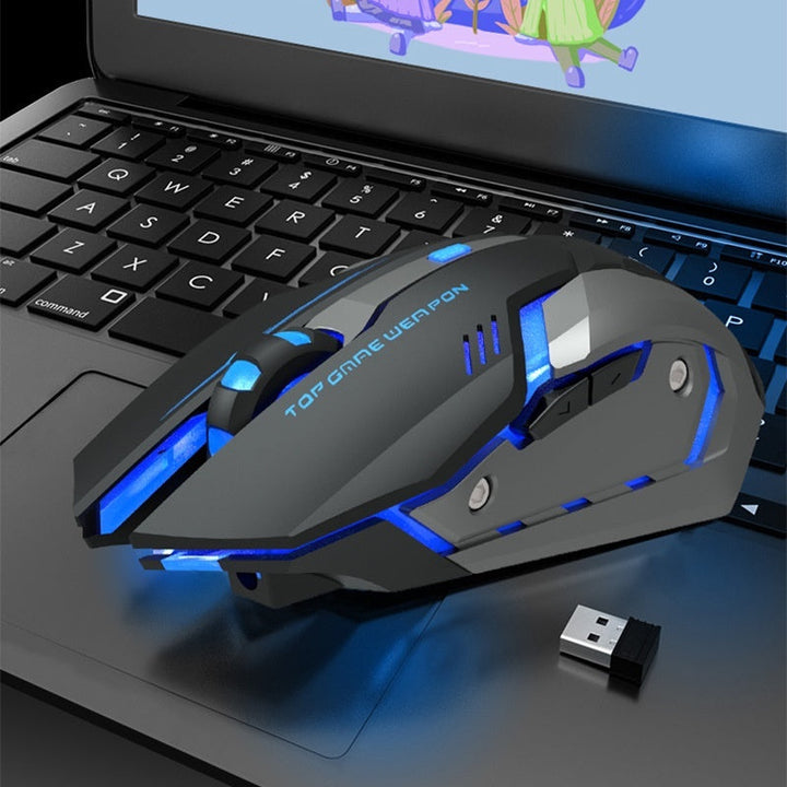 Transform Your Workspace with the Wireless Charging Mouse Mute Luminous Machinery Mouse